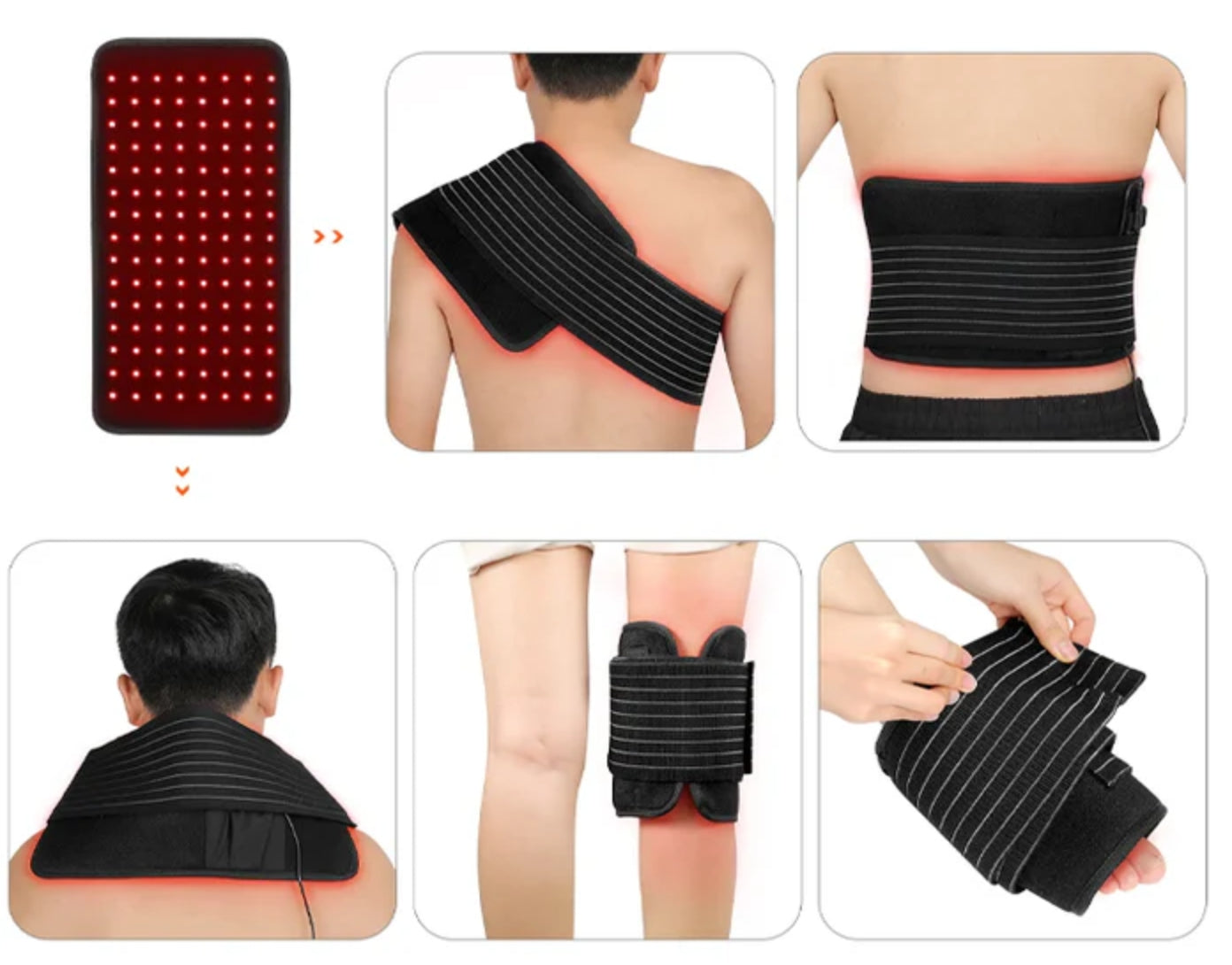 DAVEYA™ Roodlicht Therapie Pad – Pijnverlichting en Herstel op Maat