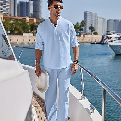 Daveya™ Casual katoenen Zomerset - 2 delig